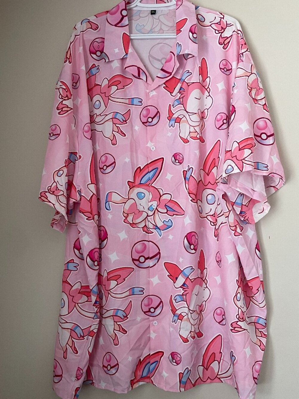 Pokémon Sylveon Graphic Button-Up Shirt